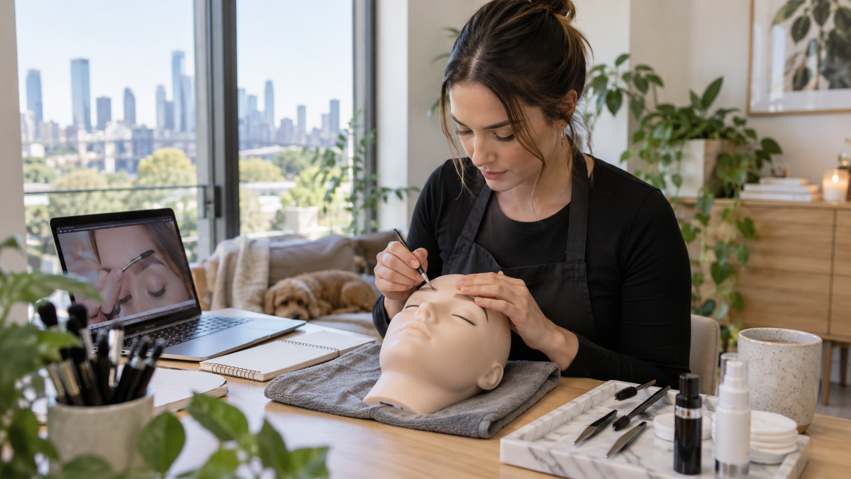 Brow Technician Training in Melbourne — Online Courses, Local Career — article-specific beauty education image