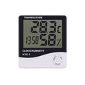 DIGITAL INDOOR THERMOMETER + HYGROMETER CLOCK